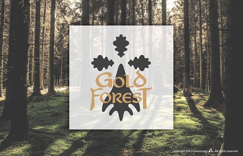logo design Gold Forest