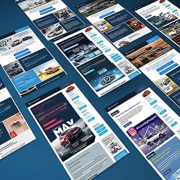 Web design newsletter Peugeot Motion