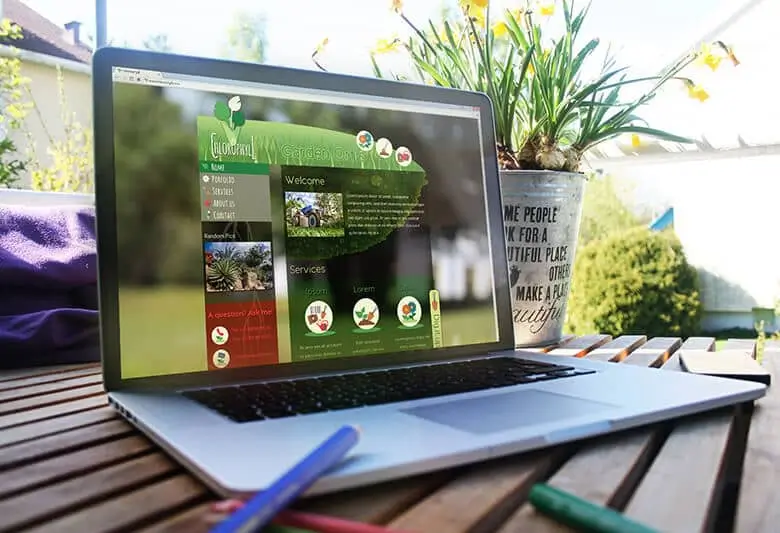 mockup web design chlorophyll